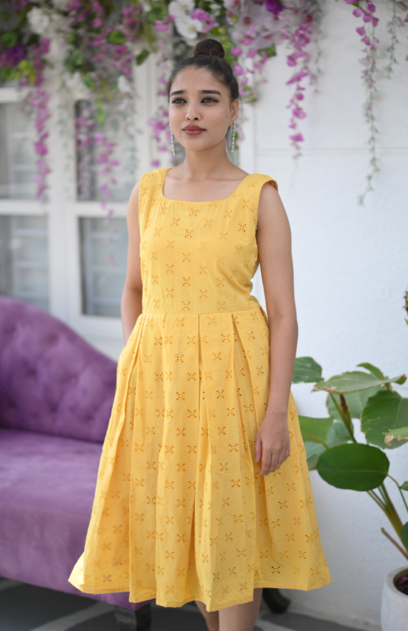 Petrichor - Yellow Hakoba Dress