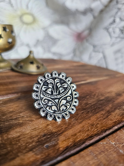 Lavanya 925 Silver adjustable ring