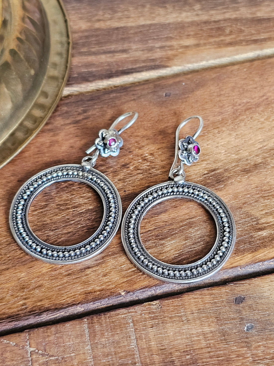 Mithu Loop 925 Silver Earrings