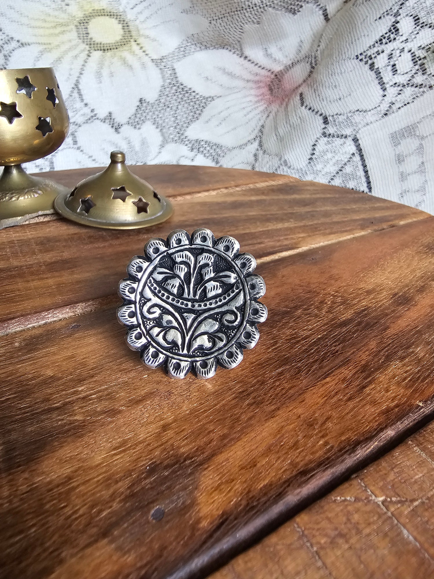 Lavanya 925 Silver adjustable ring