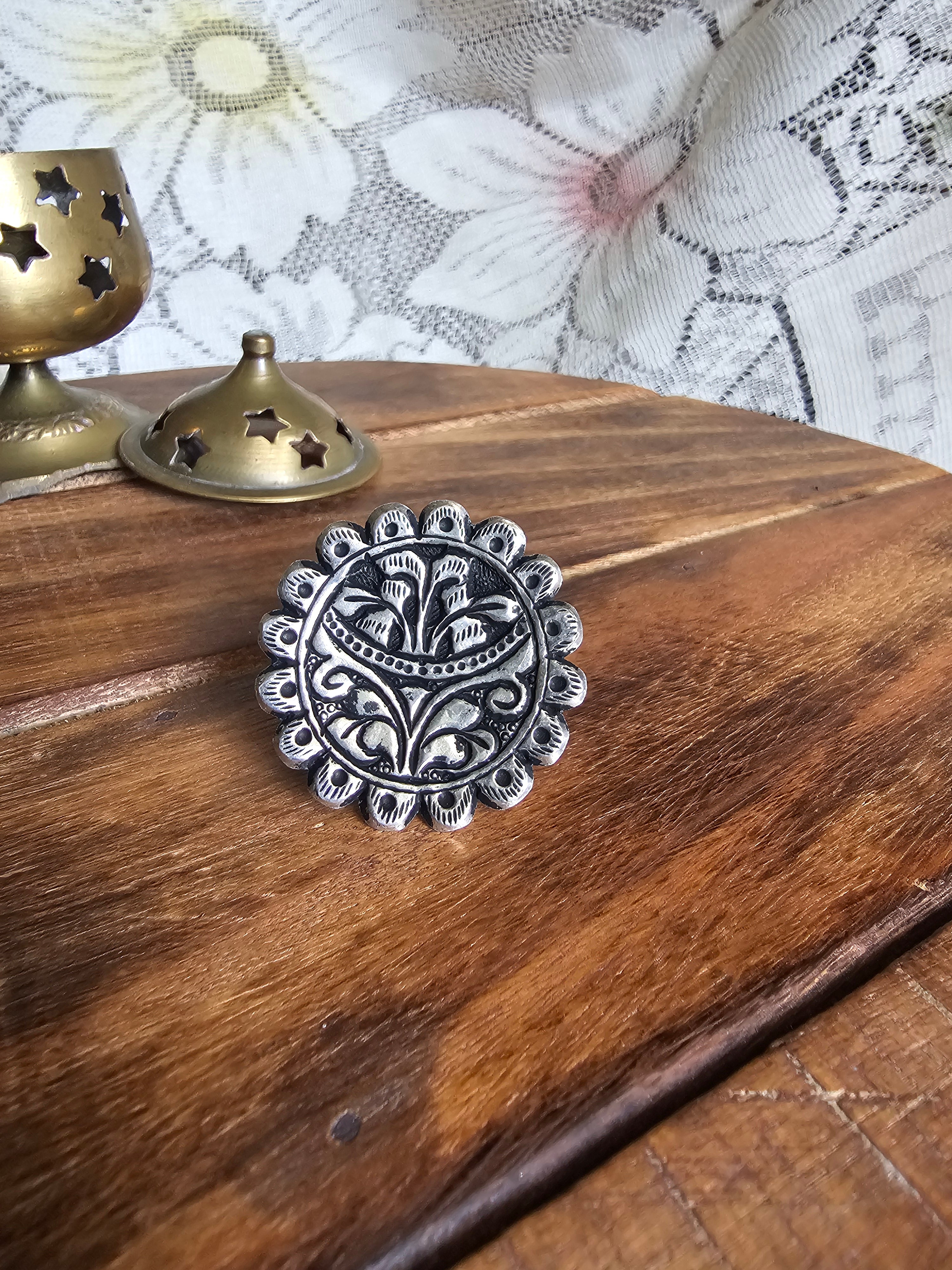 Lavanya 925 Silver adjustable ring