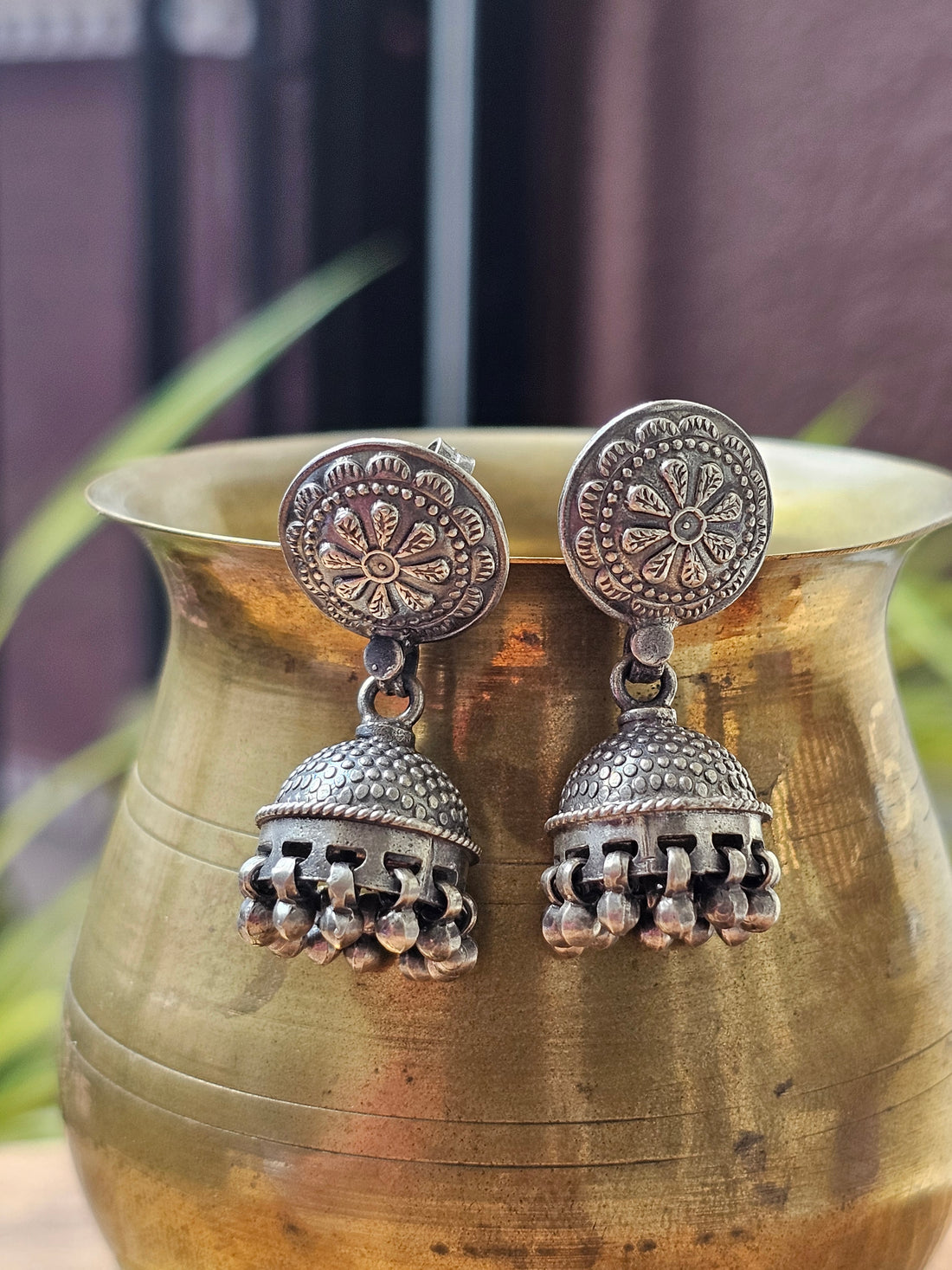 Alia 925 silver jhumka