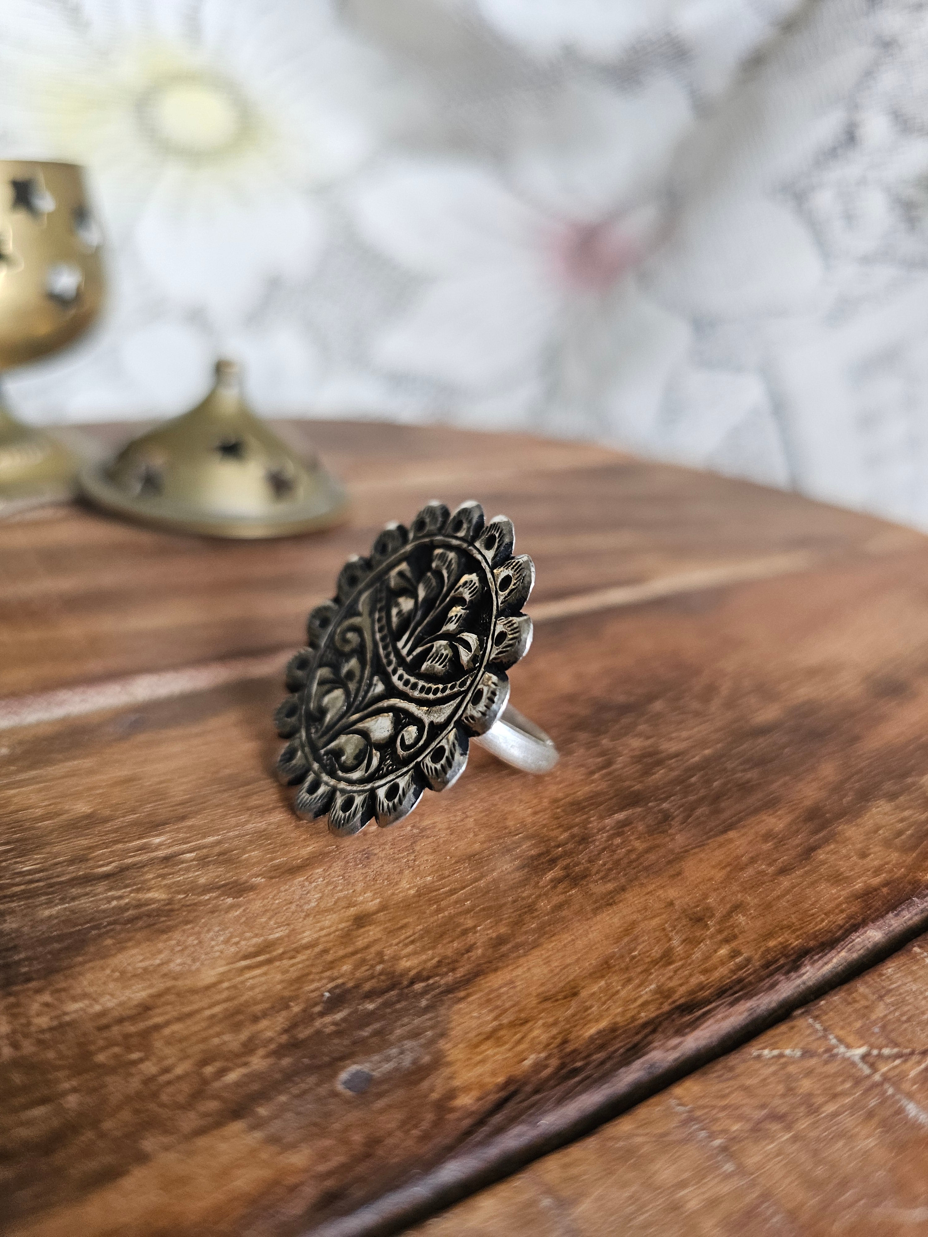 Lavanya 925 Silver adjustable ring