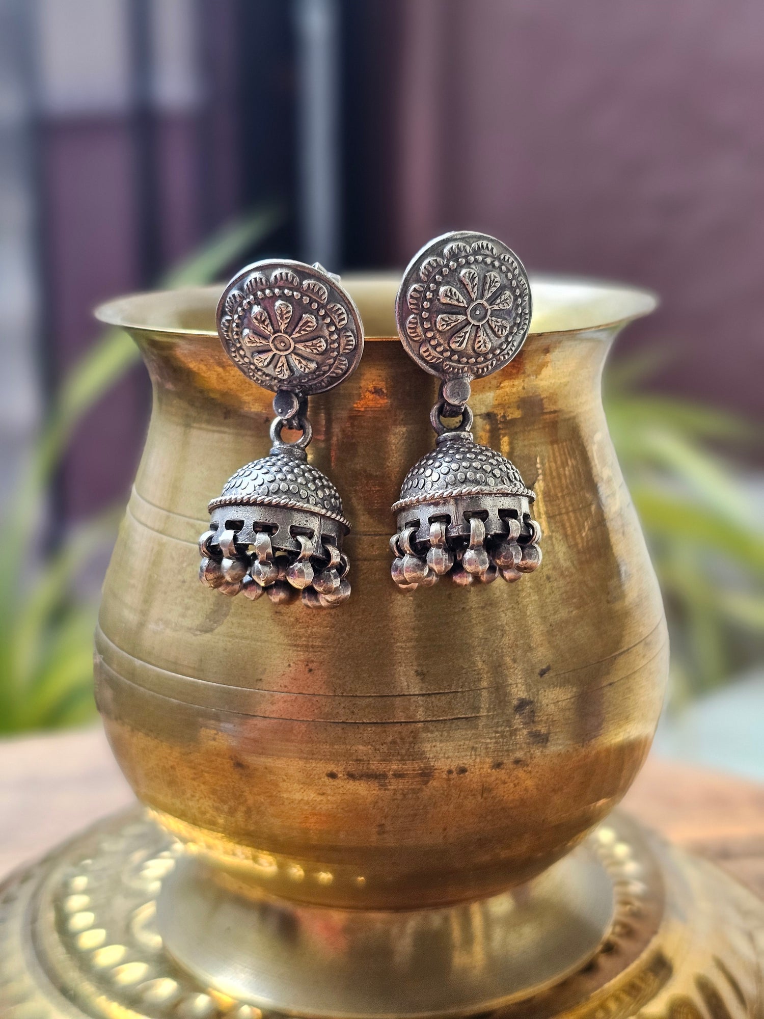 Alia 925 silver jhumka